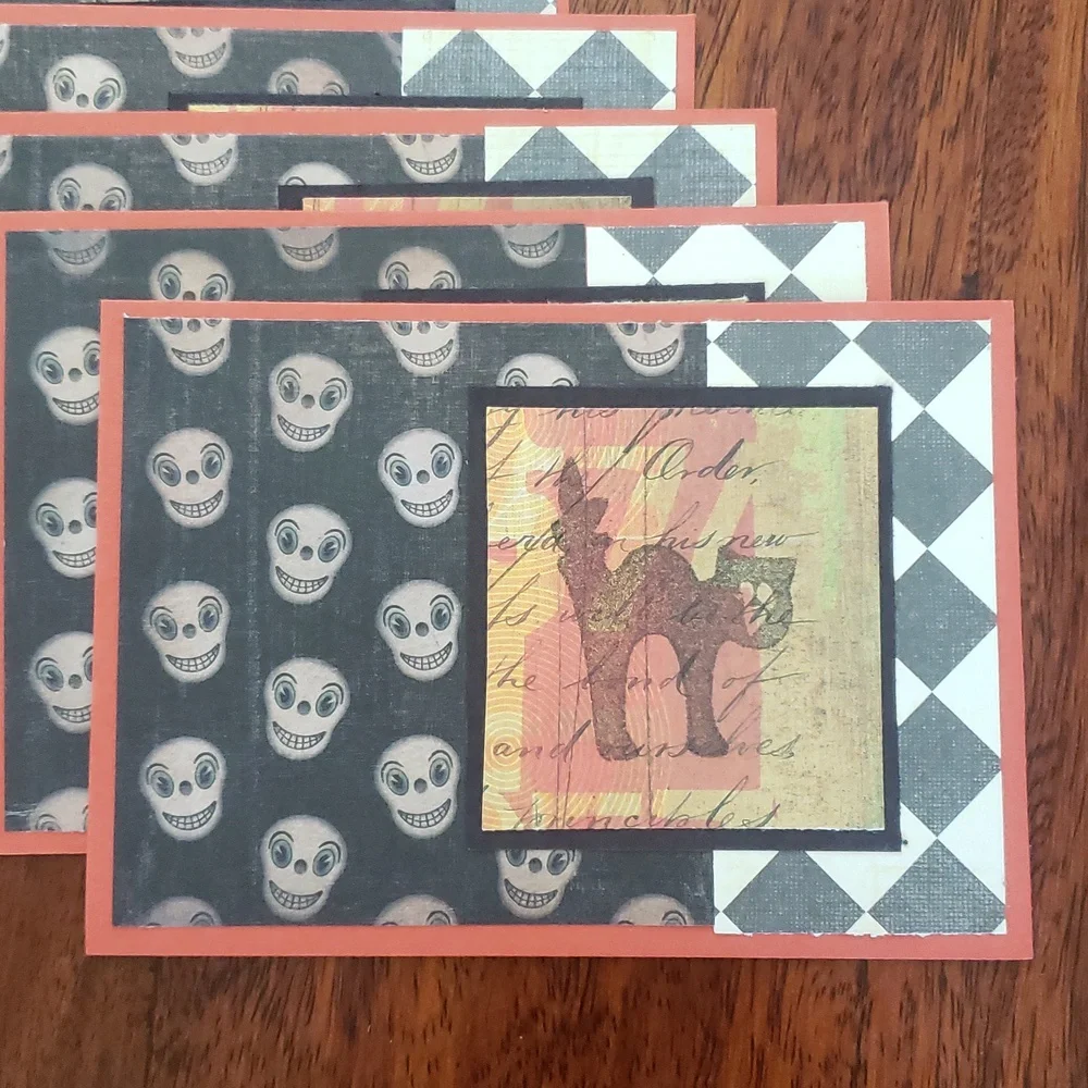 50 Piece Shipping Bundle • Halloween Black Cat • Polymailers Cards & Stickers